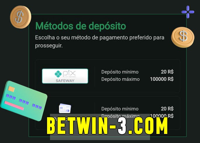 O cassino betwinbet oferece uma grande variedade de métodos de pagamento